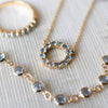 Personalized Rosecliff Small Circle Birthstone Necklace in 14k Gold