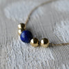 Bristol Bead Lapis Necklace in 14k Gold (September)
