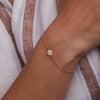 Heart Disc Bracelet in 14k Gold