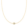 Ohm Disc Necklace in 14k Gold