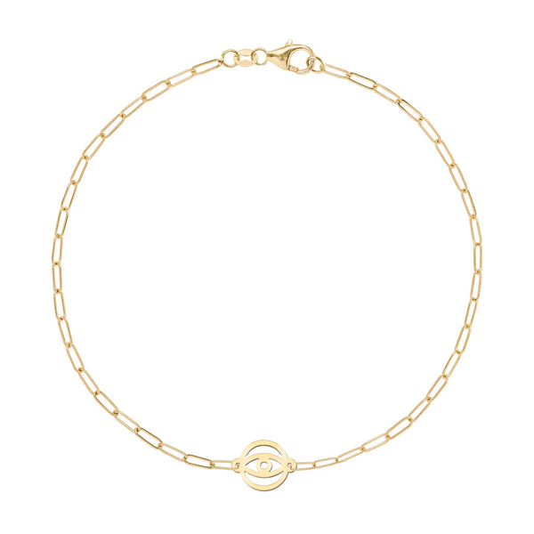 Evil Eye Adelaide Mini Bracelet in 14k Gold
