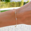 Bayberry 7 Aquamarine Bracelet in 14k Gold (March)