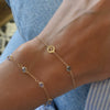 Paw & Petite Birthstone Bracelet in 14k Gold