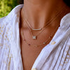 Greenwich 4 Birthstone & Diamond Necklace in 14k Gold