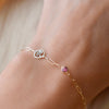 Scorpio & Birthstone Bracelet on Adelaide Mini in 14k Gold