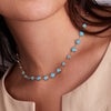 Newport Grand Turquoise Necklace in 14k Gold (December)