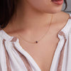 Grand 1 Garnet Necklace in 14k Gold (January)