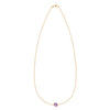 Grand 1 Amethyst Adelaide Mini Necklace in 14k Gold (February)