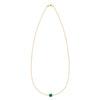 Grand 1 Emerald Adelaide Mini Necklace in 14k Gold (May)