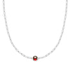 Grand 1 Garnet Adelaide Mini Necklace in 14k Gold (January)