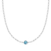 Grand 1 Nantucket Blue Topaz Adelaide Mini Necklace in 14k Gold (December)