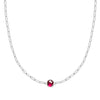 Grand 1 Ruby Adelaide Mini Necklace in 14k Gold (July)