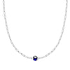 Grand 1 Sapphire Adelaide Mini Necklace in 14k Gold (September)