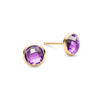 Grand Amethyst Stud Earrings in 14k Gold (February)