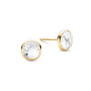 Grand Birthstone Stud Earrings in 14k Gold