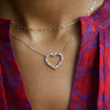 Rosecliff Heart Birthstone Necklace in 14k Gold