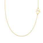 Hamsa Necklace in 14k Gold