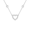 Rosecliff Small Diamond Heart & Petite 2 Birthstone Necklace