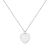 Engravable Flat Heart Pendant in 14k Gold (Large Jump Ring)