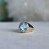 Jamestown Nantucket Blue Topaz Ring in 14k Gold (December)