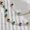 Terra 5 Stone Necklace in 14k Gold