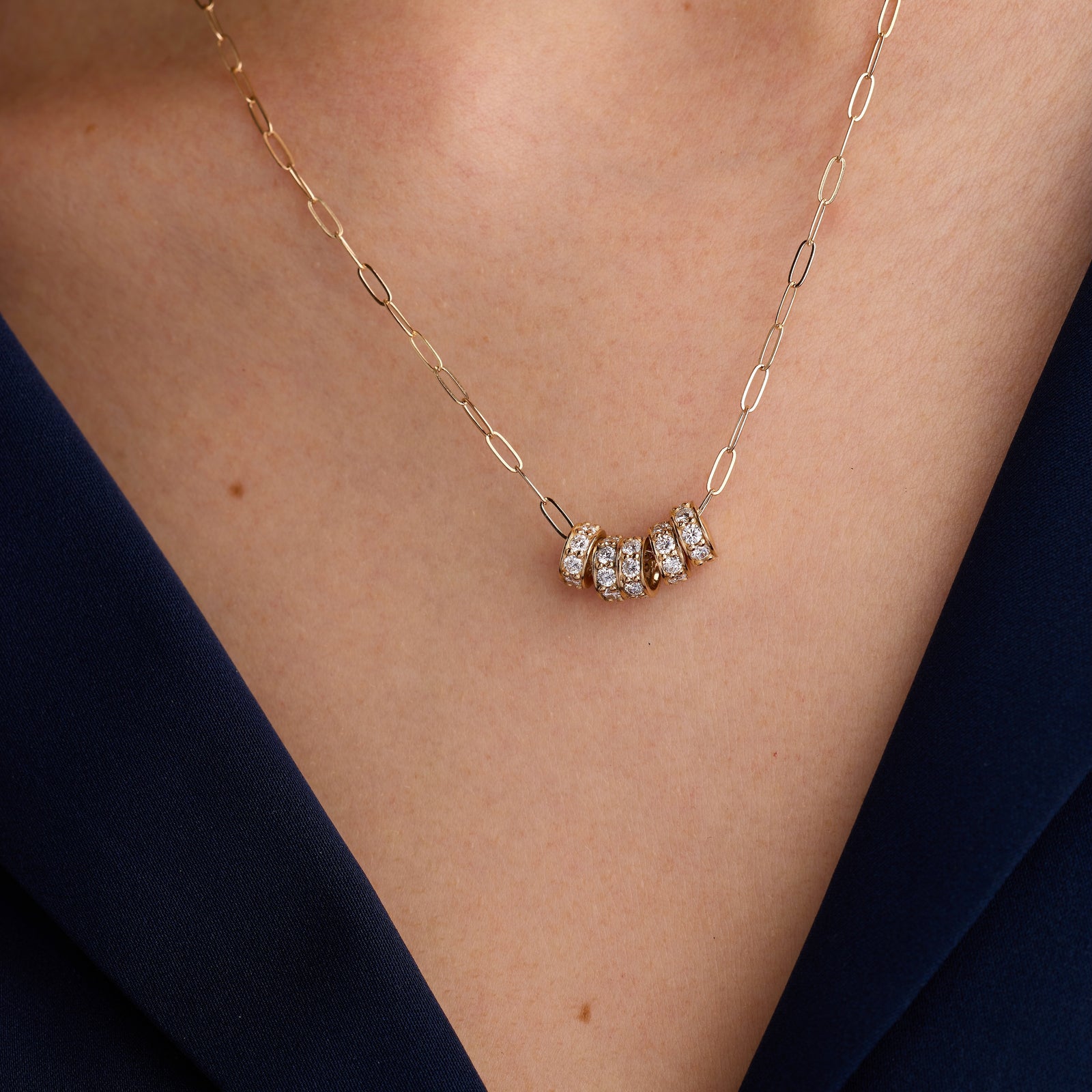 Rosecliff Diamond Bead in 14k Gold