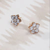 Greenwich Flower Aquamarine & Diamond Earrings