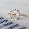 Rosecliff Circle Diamond & Nantucket Blue Topaz Ring 