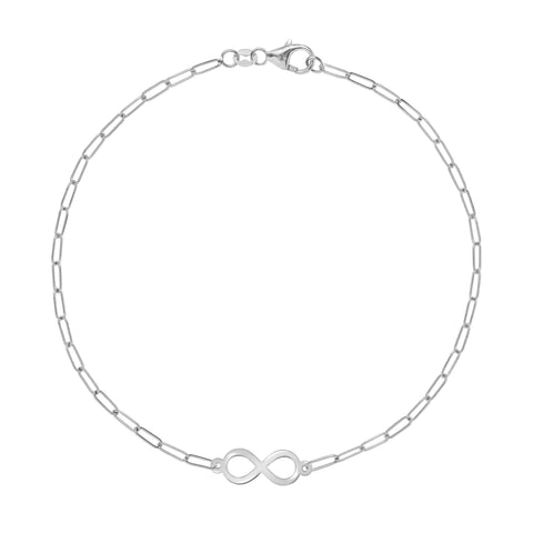 Infinity Adelaide Mini Bracelet in 14k Gold - White Gold