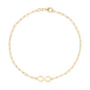 Infinity Adelaide Mini Bracelet in 14k Gold