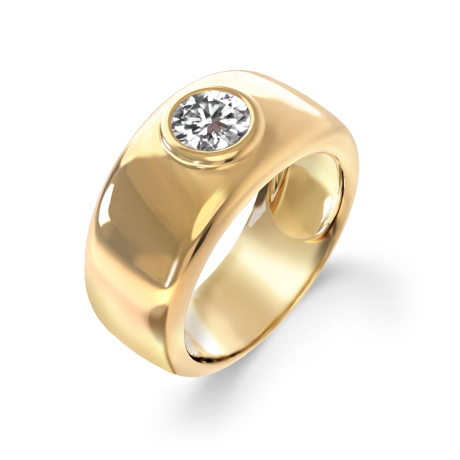 Jamestown Birthstone Band Ring in 14k Gold