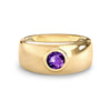 Jamestown Amethyst Band Ring in 14k Gold (February)