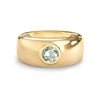 Jamestown Green Amethyst Band Ring in 14k Gold (February)