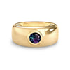 Jamestown Alexandrite Band Ring in 14k Gold (June)