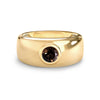 Jamestown Smoky Quartz Band Ring in 14k Gold (November)