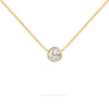 Jamestown Diamond Solitaire Necklace in 14k Gold (April)