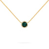 Jamestown Emerald Solitaire Necklace in 14k Gold (May)