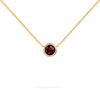 Jamestown Ruby Solitaire Necklace in 14k Gold (July)