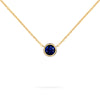 Jamestown Sapphire Solitaire Necklace in 14k Gold (September)
