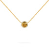 Jamestown Citrine Solitaire Necklace in 14k Gold (November)