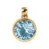Jamestown Nantucket Blue Topaz Pendant in 14k Gold (December)