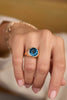Jamestown Atlantic Blue Topaz Ring in 14k Gold (December)