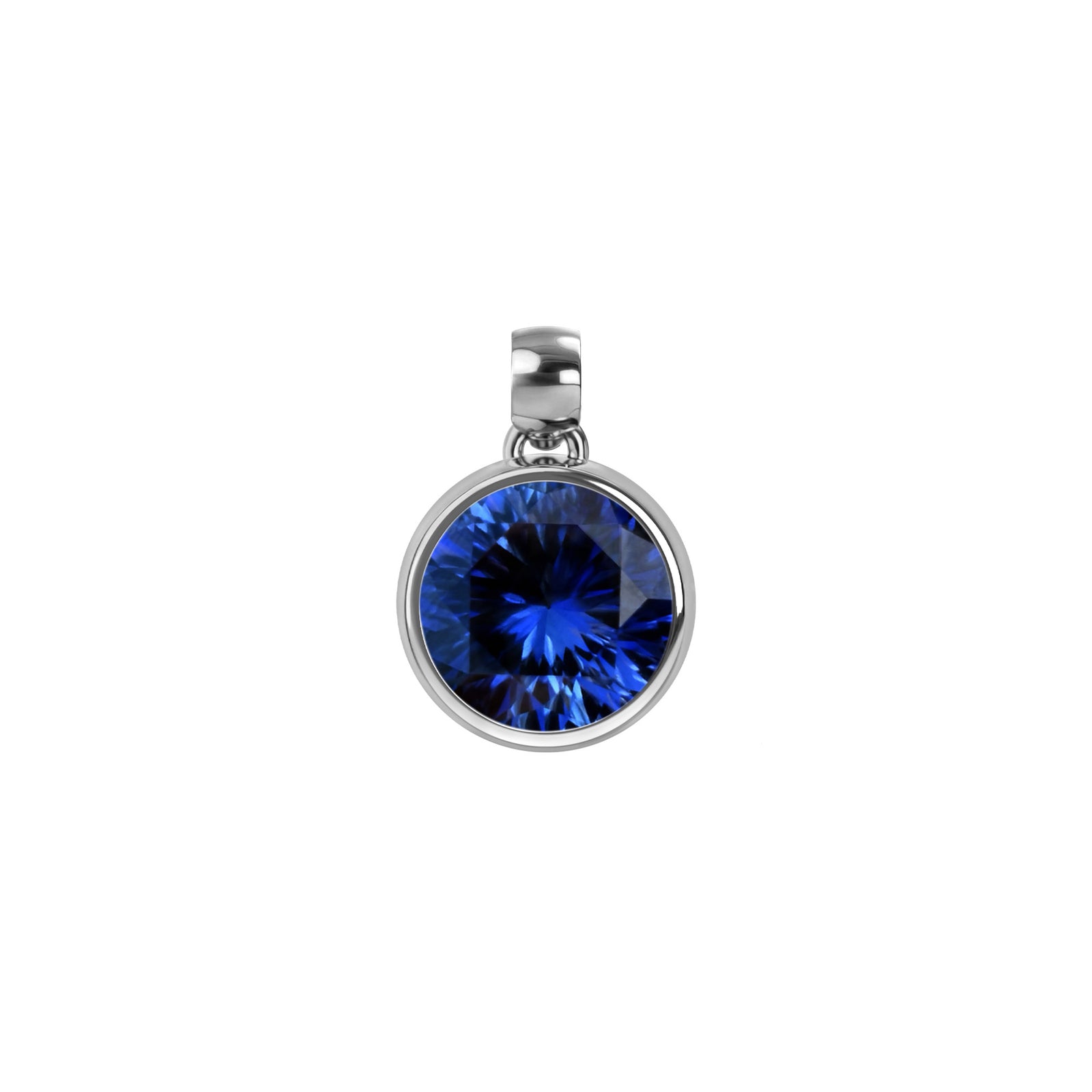 Jamestown Sapphire Pendant in 14k Gold (September)