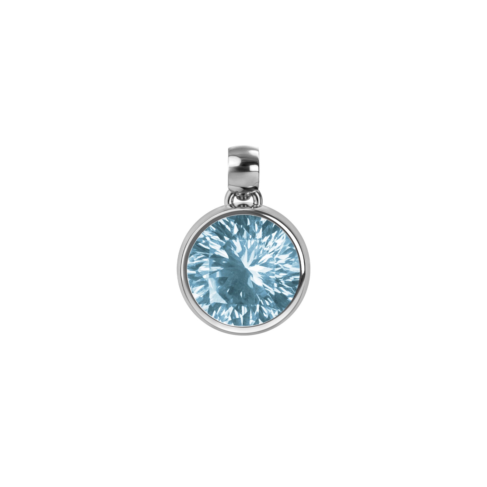 Jamestown Nantucket Blue Topaz Pendant in 14k Gold (December)