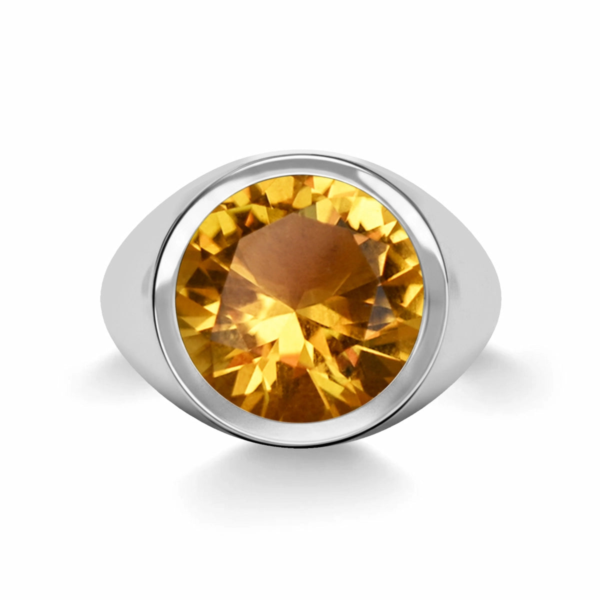 Jamestown Citrine Ring in 14k Gold (November)