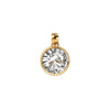 Jamestown White Topaz Pendant in 14k Gold (April)