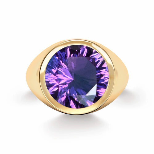 Jamestown Amethyst Ring in 14k Gold (February)