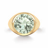 Jamestown Green Amethyst Ring in 14k Gold (February)