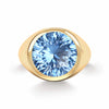 Jamestown Aquamarine Ring in 14k Gold (March)