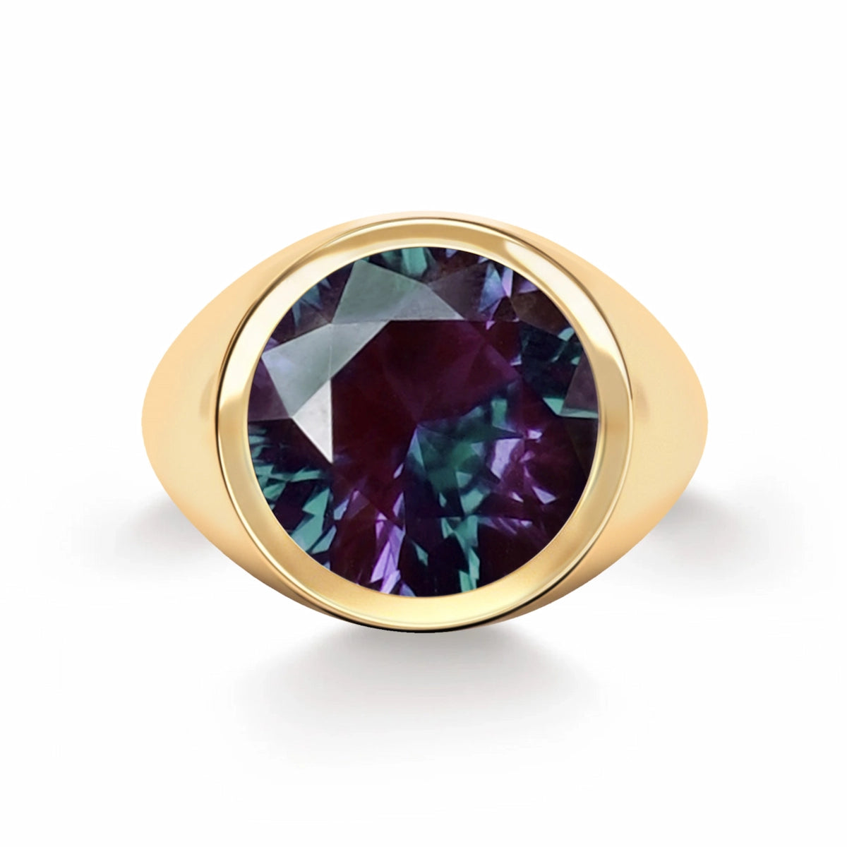 Jamestown Alexandrite Ring in 14k Gold (June)